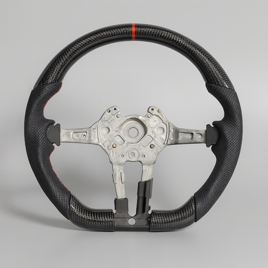 BMW M Performance Carbon Steering Wheel – F30 Platform (2012–2019) | Red Racing Stripe