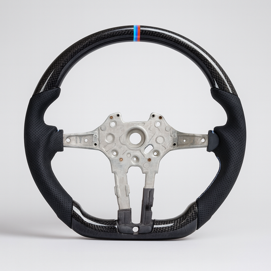 BMW M Performance Carbon Steering Wheel – F30 Platform (2012–2019) | M Tricolor Stripe