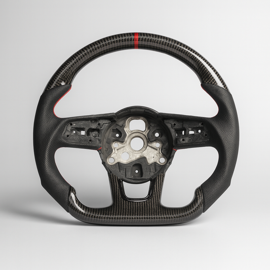Audi RS Carbon Steering Wheel (2017–2020) | Red Center Stripe