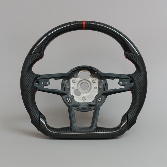 Audi R8 / TT RS Carbon Steering Wheel (2015–2023) | Red Center Stripe