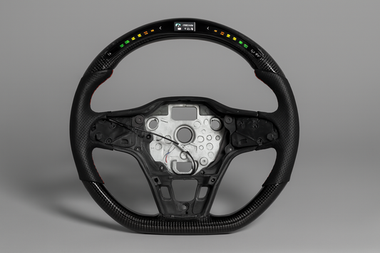 Volkswagen Golf 8 GTI / R LED Carbon Steering Wheel (2020–2024) | OBD2 Display