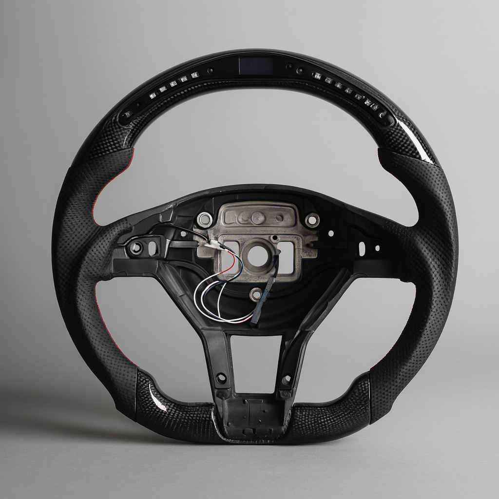 Mercedes-Benz AMG LED Carbon Steering Wheel – W176 / W204 Platform (2012–2015)