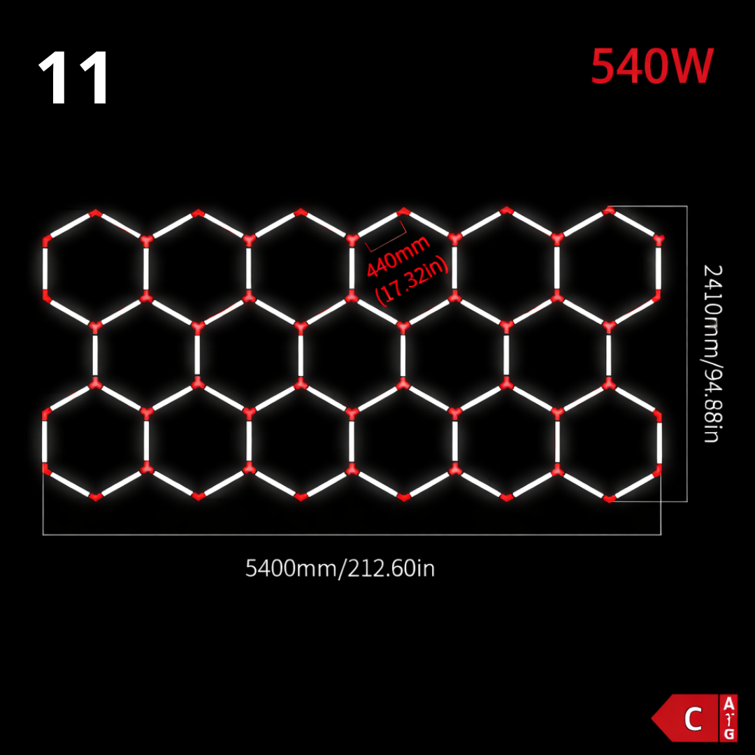 Hexagon LED garage/ceiling light