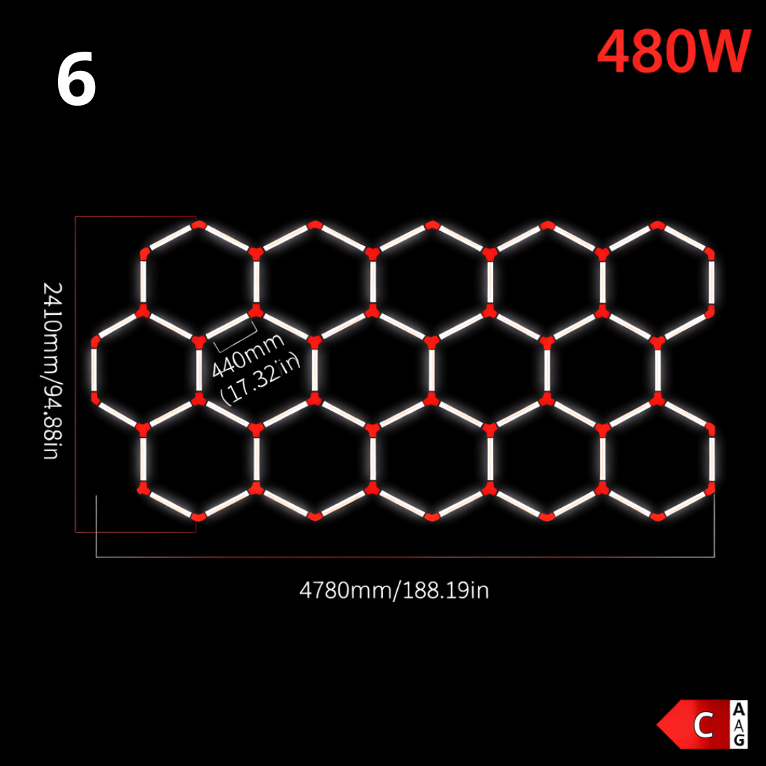 Hexagon LED garage/ceiling light
