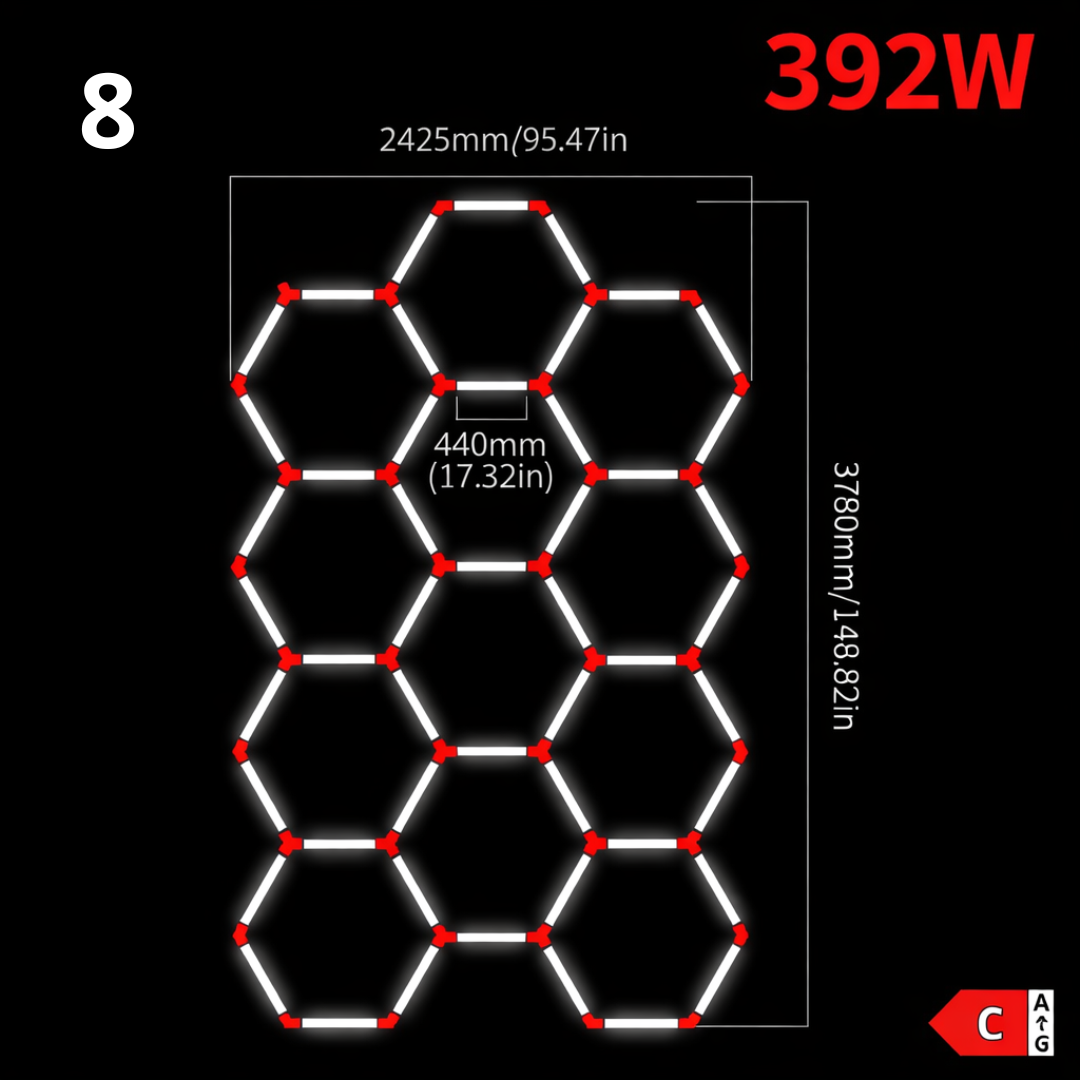 Hexagon LED garage/ceiling light