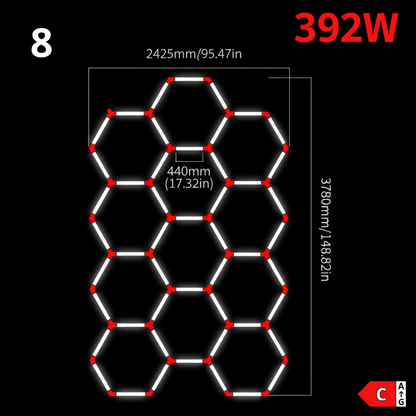 Hexagon LED garage/ceiling light