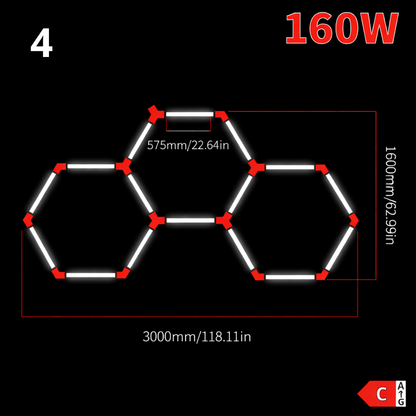 Hexagon LED garage/ceiling light