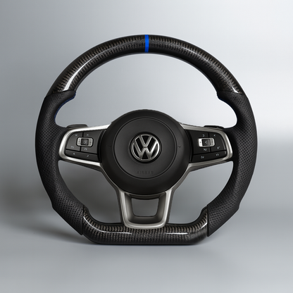 Volkswagen Golf 7 GTI / R Carbon Steering Wheel (2015–2019) | Blue Stitching