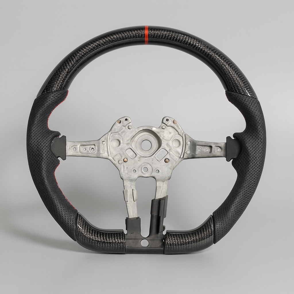 BMW M Performance Carbon Steering Wheel – F30 Platform (2012–2019) | Red Racing Stripe