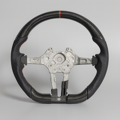 BMW M Performance Carbon Steering Wheel – F30 Platform (2012–2019) | Red Racing Stripe