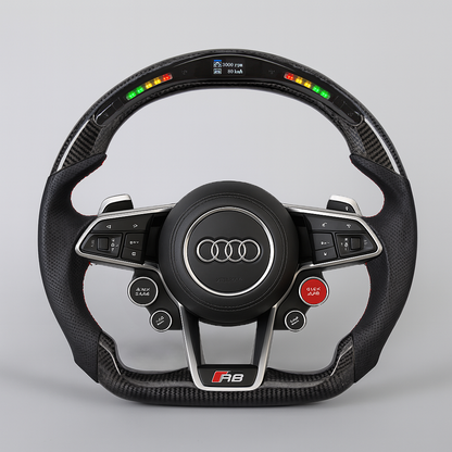 Audi R8 / TT RS LED Carbon Steering Wheel (2015–2023) | OBD2 Display