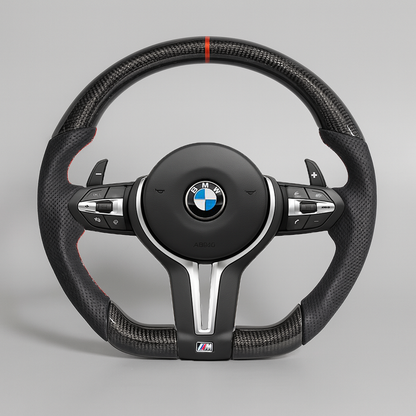 BMW M Performance Carbon Steering Wheel – F30 Platform (2012–2019) | Red Racing Stripe