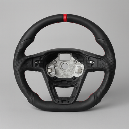 Seat Leon Cupra Leather Steering Wheel – Mk3 MQB (2013–2019) | Red Stitching