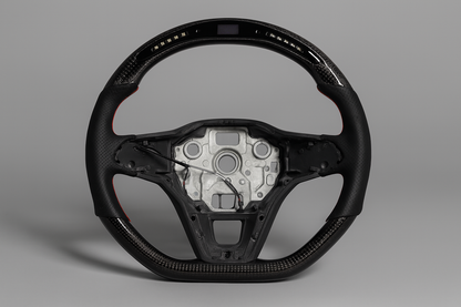 Volkswagen Golf 8 GTI / R LED Carbon Steering Wheel (2020–2024) | OBD2 Display