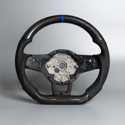 Volkswagen Golf 7 GTI / R Carbon Steering Wheel (2015–2019) | Blue Stitching