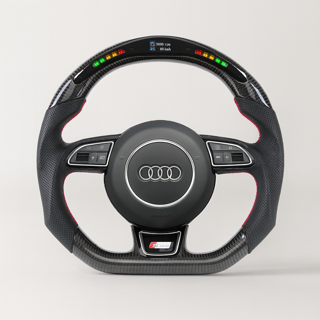 Audi RS LED Carbon Steering Wheel – C7 Platform (2012–2016) | OBD2 Display