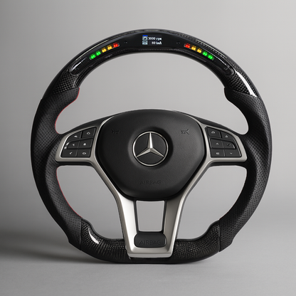 Mercedes-Benz AMG LED Carbon Steering Wheel – W176 / W204 Platform (2012–2015)