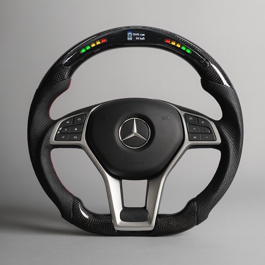 Mercedes-Benz AMG LED Carbon Steering Wheel – W176 / W204 Platform (2012–2015)